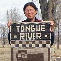 Image of rug made from Icelandic sheep fleece