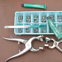 Tools for tattooing Image of tools used for applying a tattoo